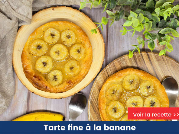 Tarte fine à la banane